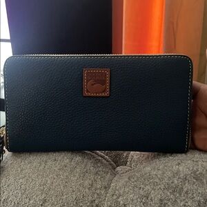 Dooney & Bourke Dark Blue Leather Wallet
